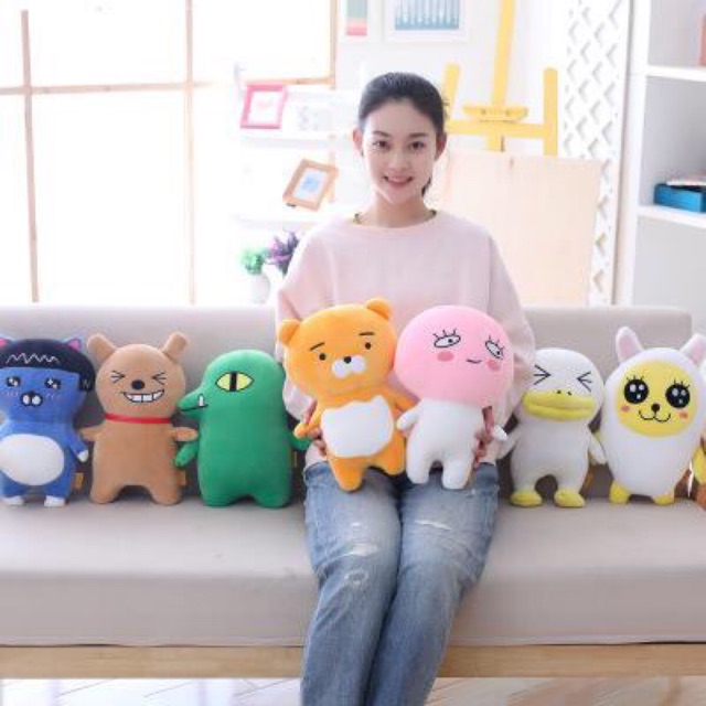Gấu kèm gối kakao