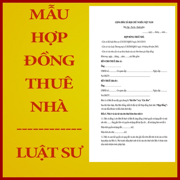 Mẫu hợp đồng thuê nhà, hợp đồng thuê văn phòng + Bản hướng dẫn chi tiết