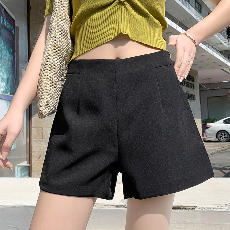 Quần Short Lưng Cao Chất Chiffon Cho Nữ