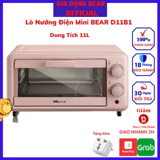 Lò Nướng Mini Điện Đa Năng BEAR 11L D11B1, Bếp nướng điện, Lò Nướng Mini Cho Gia Đình ( Công Suất 800W), Bảo hành 12Th