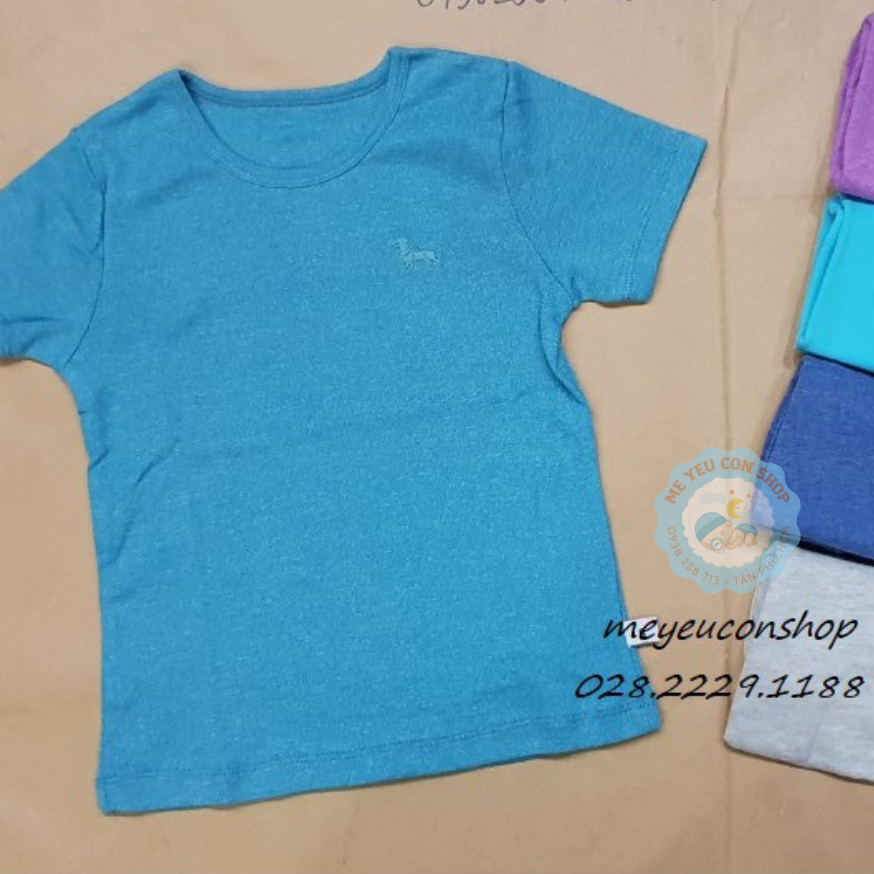 (5-13kg) ÁO COTTON THUN TAY NGẮN MÀU CHO BÉ - MIATOP (Giao màu ngẫu nhiên) (katydang)
