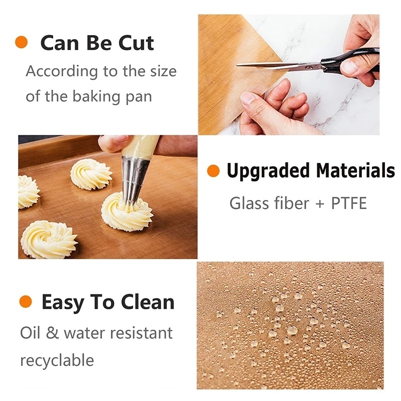 1 Tấm Lót Nướng Bánh Chống Dính Có Thể Tái Sử Dụng