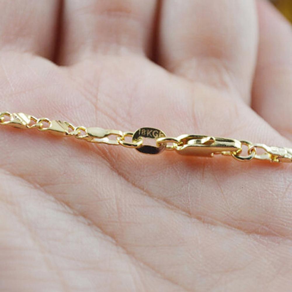 Dây chuyền mạ vàng 18K kích thước 16-30 inch dành cho nam