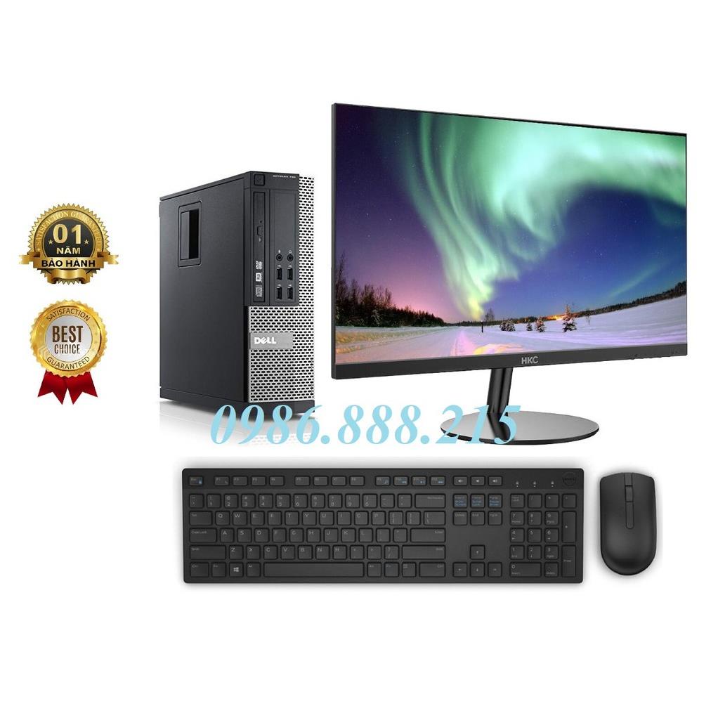 Bộ máy tính Văn phòng Dell Optiplex (Core i7 2600 - Core i5 - Ram 8Gb - SSD 120Gb) Màn hình full viền HKC 22 inch | BigBuy360 - bigbuy360.vn