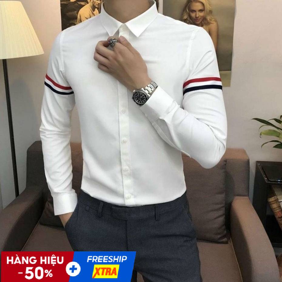 Áo Sơ Mi Nam Phối Kẻ Tay Vải Mềm Cao Cấp Hàng VNXK | BigBuy360 - bigbuy360.vn