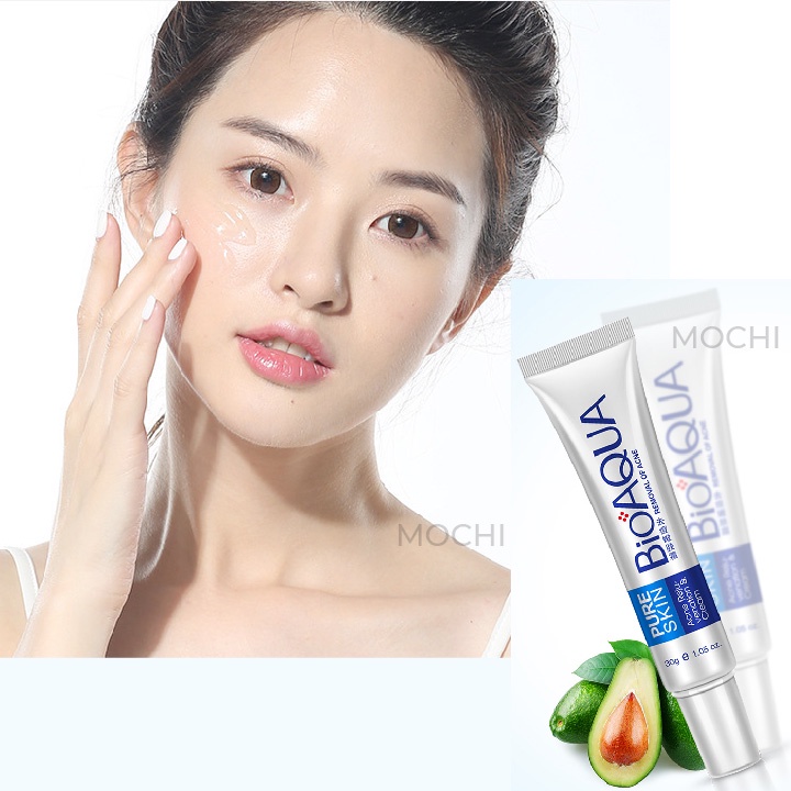 Kem Mụn Acne Bioaqua Giảm Mụn Trứng Cá l Mụn Bọc l Mụn Đầu Đen l Mụn Cám Dưỡng Da Mụn Nội Địa Trung MOCHI SHOP