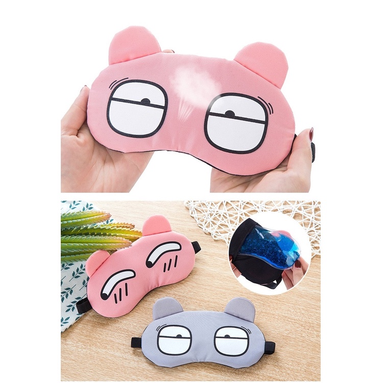 Bịt Mắt Ngủ Có Túi Gel Thư Giãn Siêu Hài