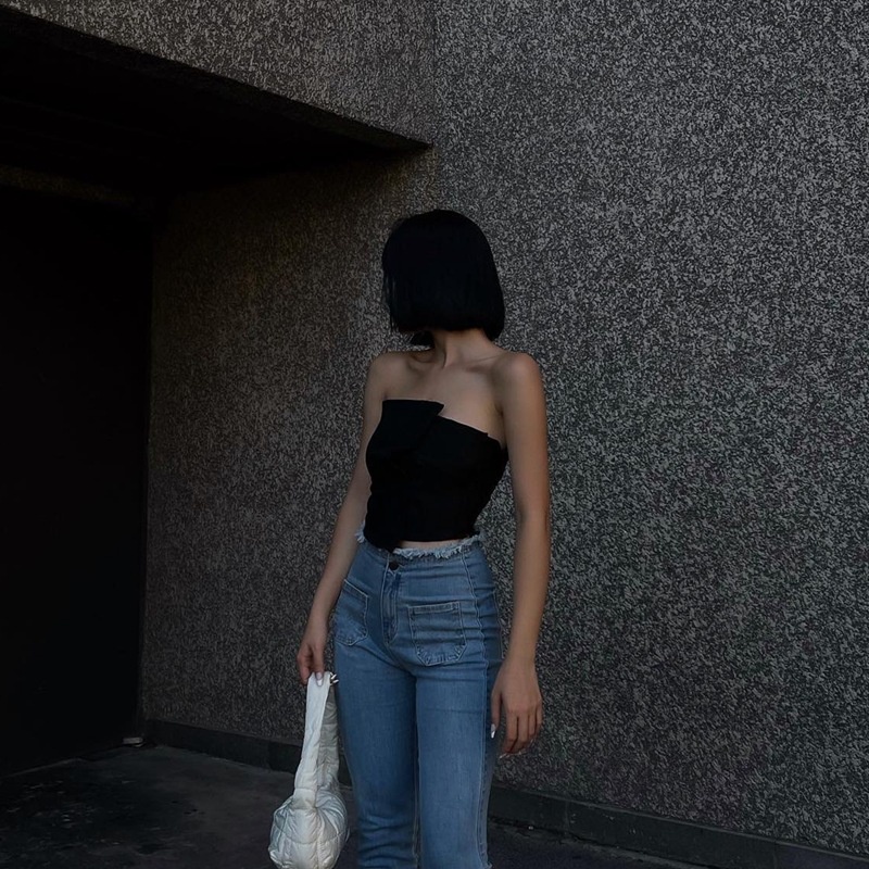 DUNEA Áo Ống Không Dây Kiểu Dáng Quyến Rũ Cho Nữ