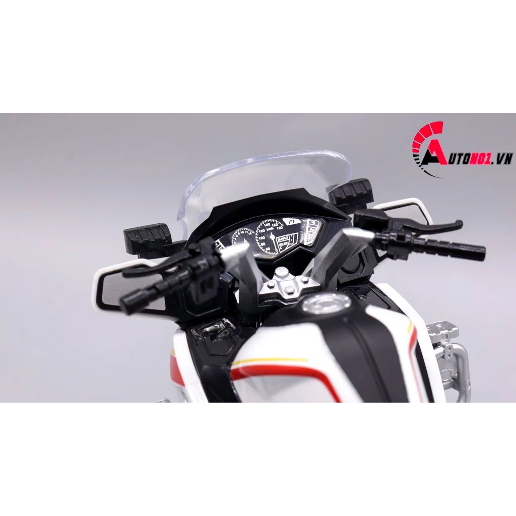 MÔ HÌNH BMW R 1200RT POLICE RED 1:12 HUAYI ALLOY 7656