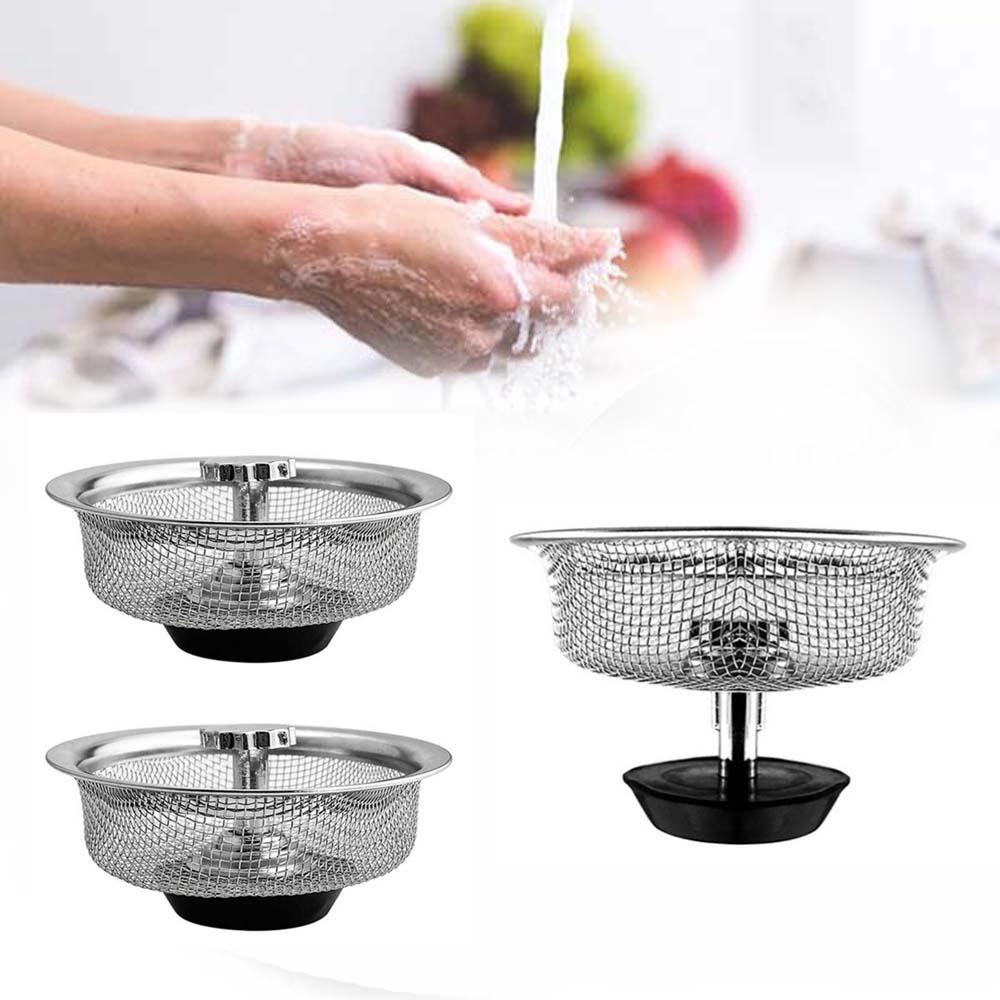 Lưới Lọc Bằng Thép Không Gỉ Chống Tắc Nghẽn Cho Bồn Rửa Nhà Bếp / Phòng Tắm