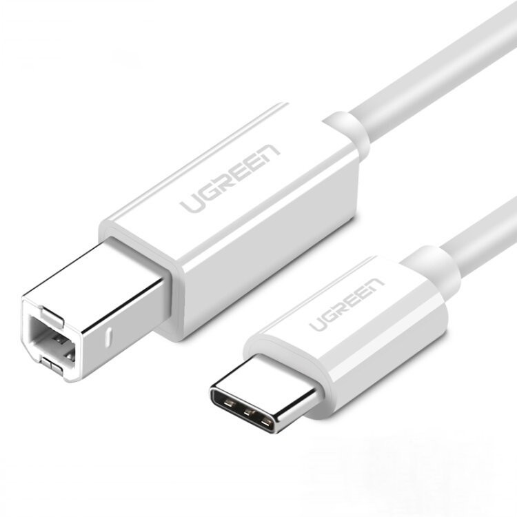 Cáp máy in sử dụng cho thiết bị hỗ trợ cổng USB Type C như MacBook, MateBook...dài 1-1.5m UGREEN US241