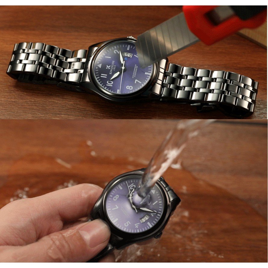 Đồng hồ thời trang nam rẻ đẹp KINGNUOS 1853 chính hãng, mặt lồi chống trày xước cực tốt ( Mã: AK01 ) | BigBuy360 - bigbuy360.vn