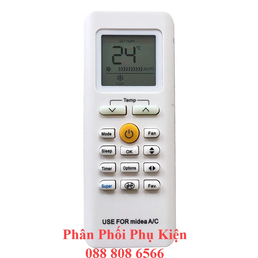 ĐIỀU KHIỂN ĐIỀU HÒA MEDIA - BẢO HÀNH 1 ĐỔI 1 - MỚI 100%