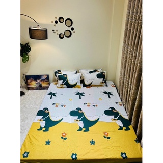 ( giá siêu rẻ) set ga gối Poly cotton 3 món 1 ga bọc nệm ,2 vỏ gối đầu hàng có sẵn