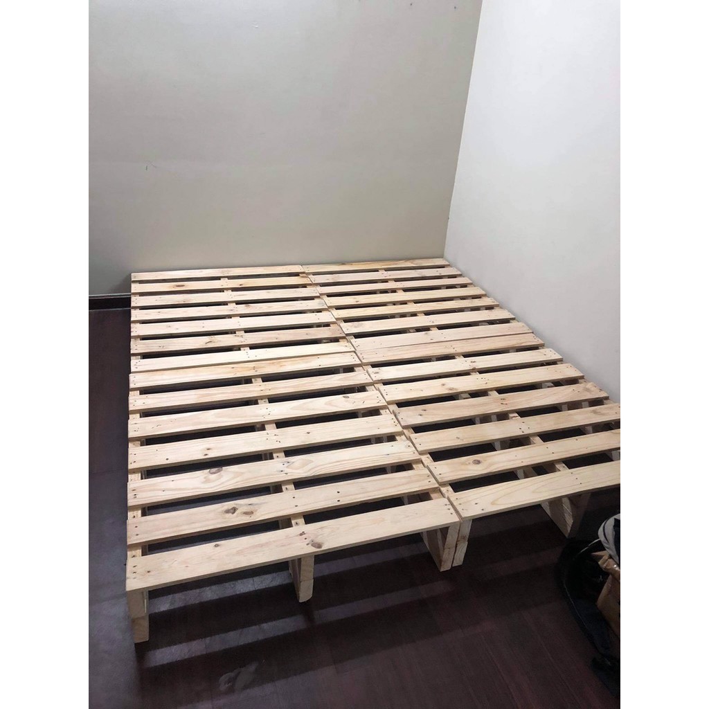 Giường Pallet / Giường Ngủ Pallet Gỗ Thông Gấp Gọn / Giường Gỗ Cho Homestay 1m - 1m8 - BEFY