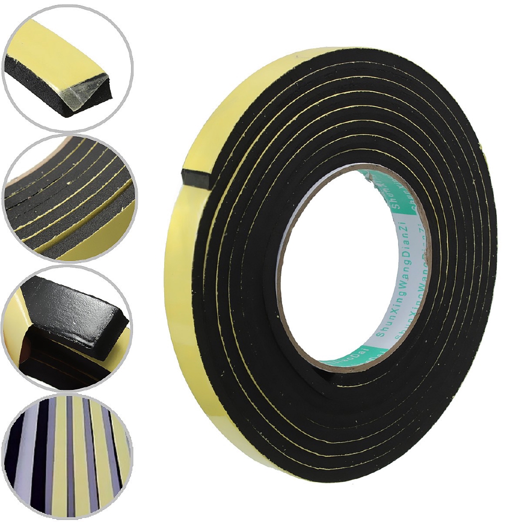 LONTIME Soundproof Anti Collision Window Gap Door Rubber Sealing Tape
