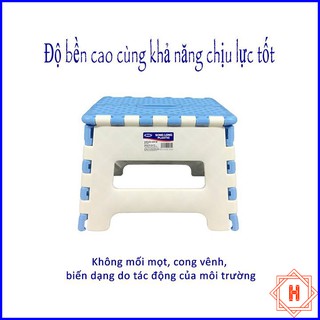 Ghế nhựa xếp SONG LONG đẩu bé siêu chắc chắn { H }
