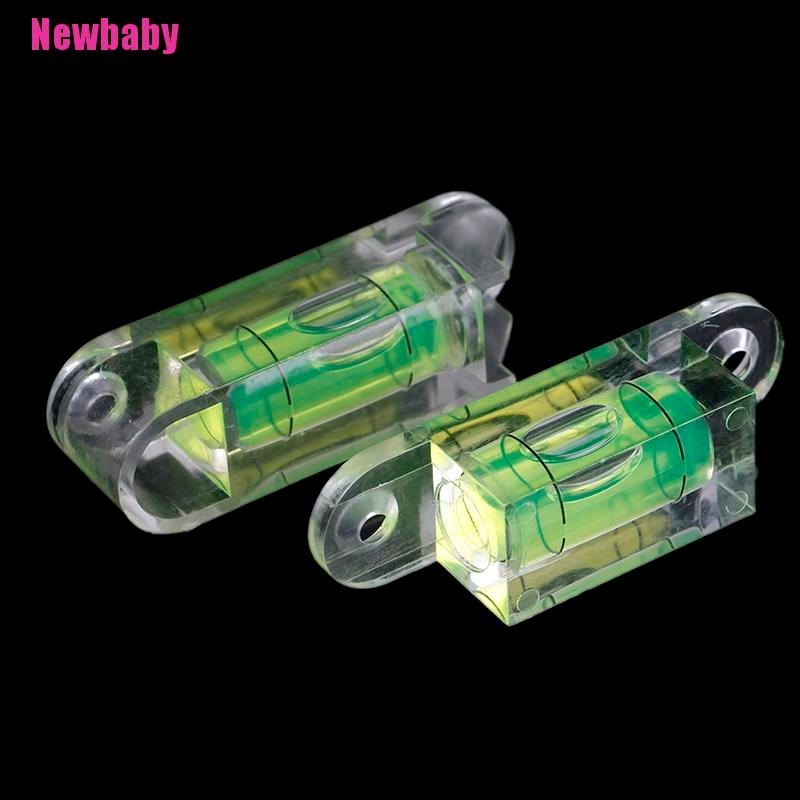 [Newbaby] Bong Bóng Acrylic Cấp Độ Vuông Mini Kèm Đinh Vít Tai