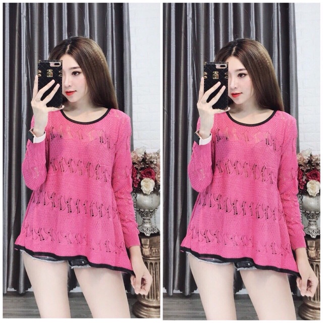 Áo len QC form rộng (chất đẹp )