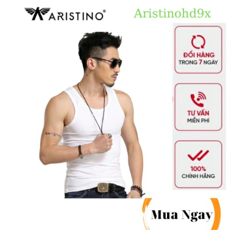 🌟SẢN PHẨM MỚI🌟 ÁO LÓT NAM, ÁO BA LỖ NAM ARISTINO 100% COTTON mềm mịn, thấm hút mồ hôi tốt, không bai AC21