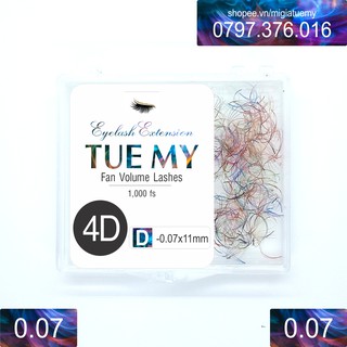 Mi Lụa Fan Màu 4D Sợi 0.07
