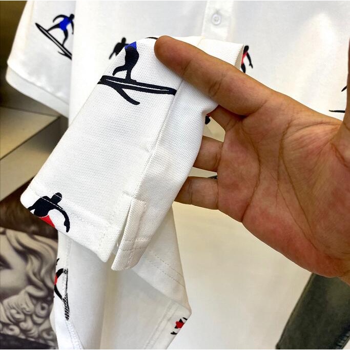 Áo polo cotton tay ngắn cho nam mới