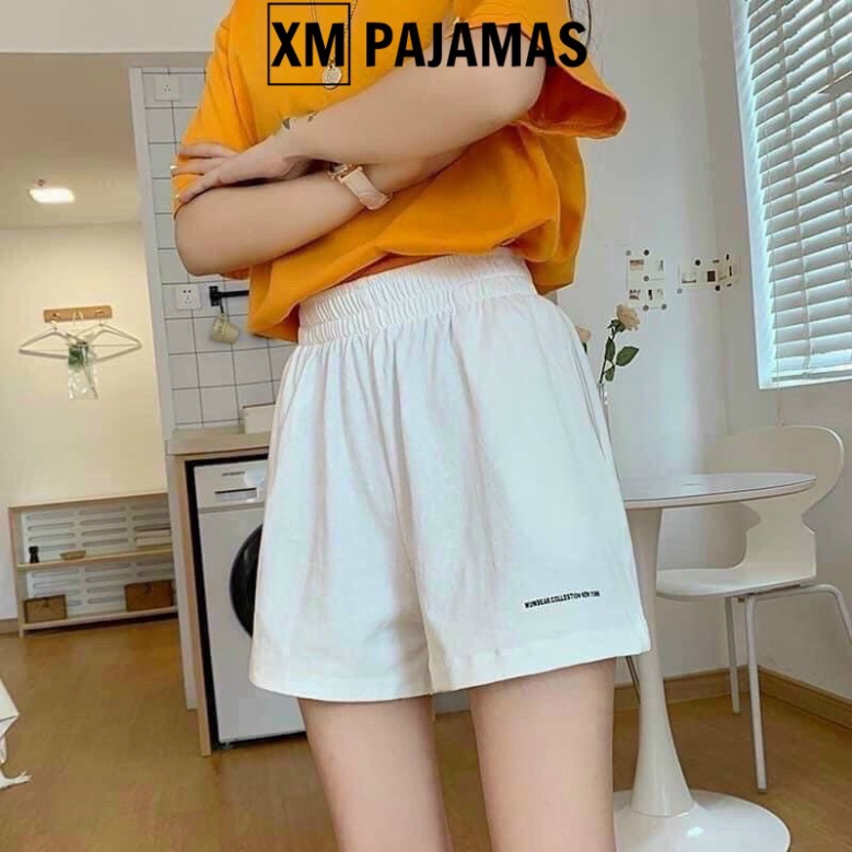 Quần đùi nữ in chữ nhỏ cạp chun đẹp - Short thun ngắn mặc ở nhà thoải mái  cá tính ulzzang ( Ảnh Thật SP ) | BigBuy360 - bigbuy360.vn