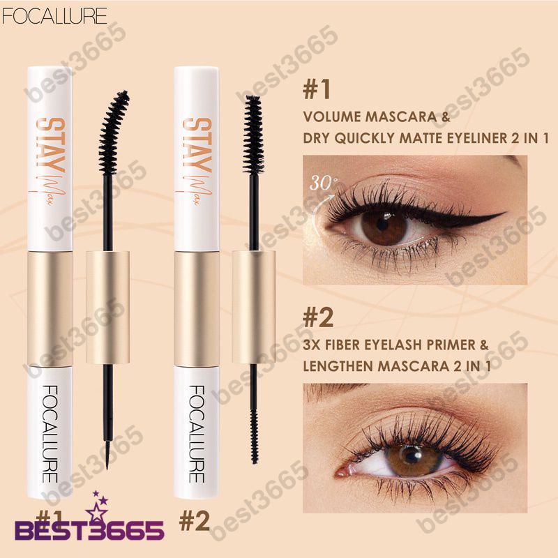 ♥Sẵn Sàng Cổ♥Mini FOCALLURE Bút Lông Kẻ Mắt Và Mascara 2 Trong 1 Không Bị Nhòe Chống Thấm Nước, Dễ Dàng Áp Dụng Trang Điểm, êm Ái Cho Người Mới Bắt Đầu &bull; Best3665