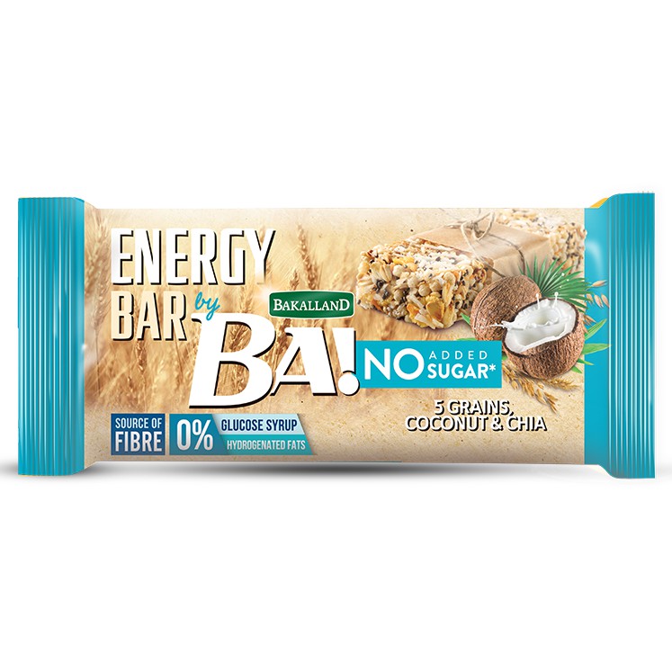 (2 vị) Thanh ngũ cốc Bakalland Energy Bar hộp 180gr (6 thanh)