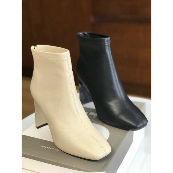 Giày boot nữ da mềm mũi vuông gót mảnh 7cm khóa kéo sau mẫu A7623-5 – Kachi House | BigBuy360 - bigbuy360.vn