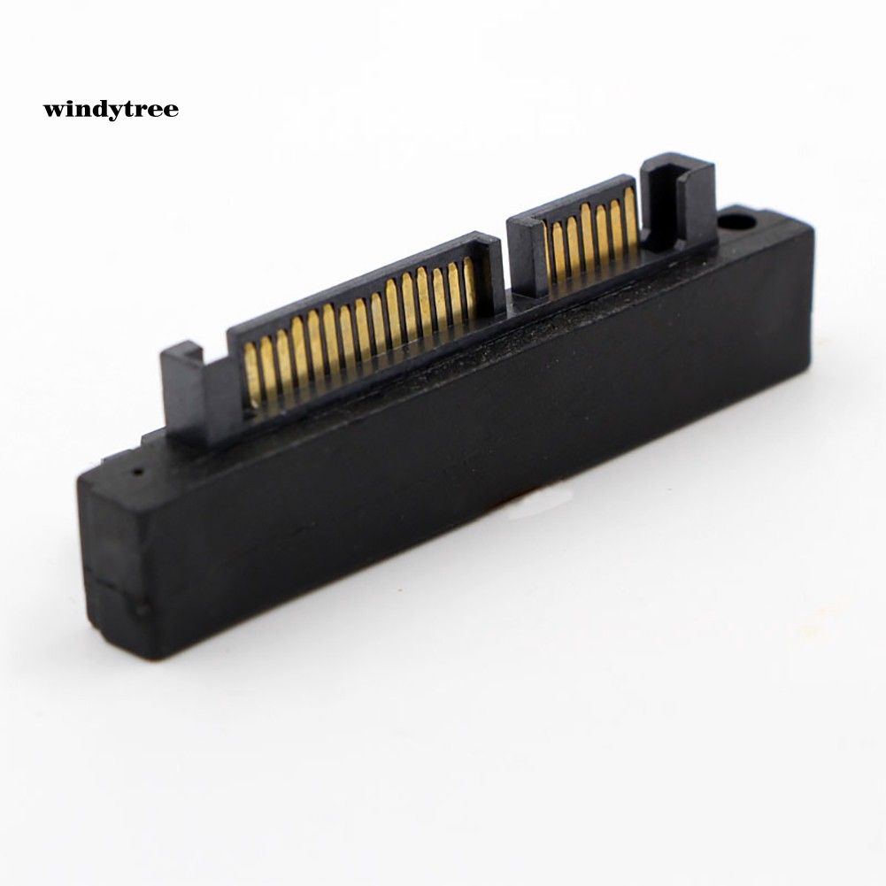 SFF-8482 SAS 22 Pin to 7+15 Pin SATA Male HDD Hard Drive Adapter 90 Degree Angle