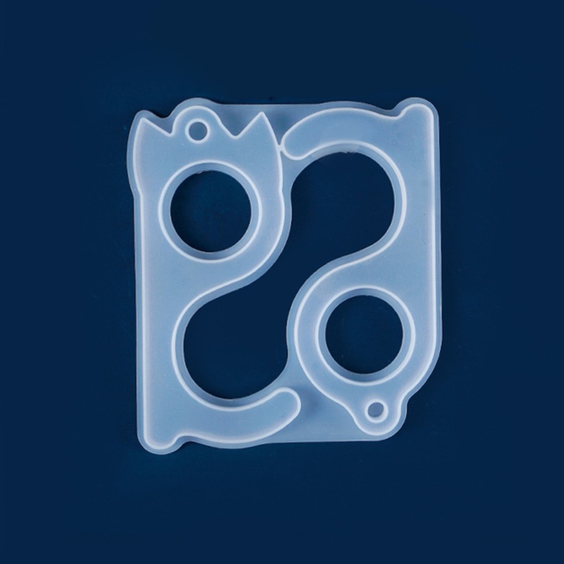 Khuôn Silicone Làm Móc Khóa Resin Đa Năng DIY