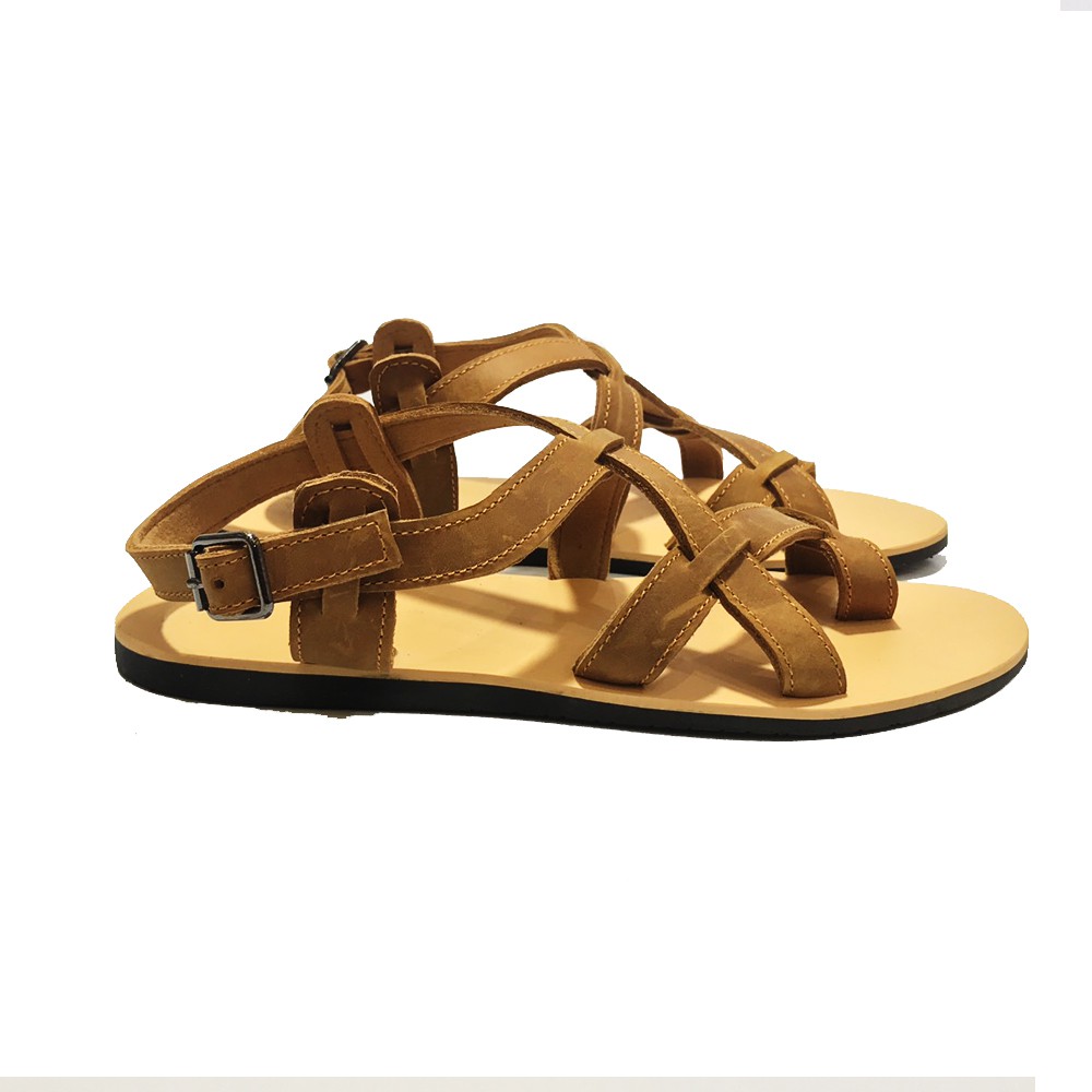 Dép Sandal Unisex Cao Cấp Da Bò Thật Sandal Xỏ Ngón Nam Nữ Trẻ Trung Đế Caosu Chống Nước Atshoes XDSGNAU22