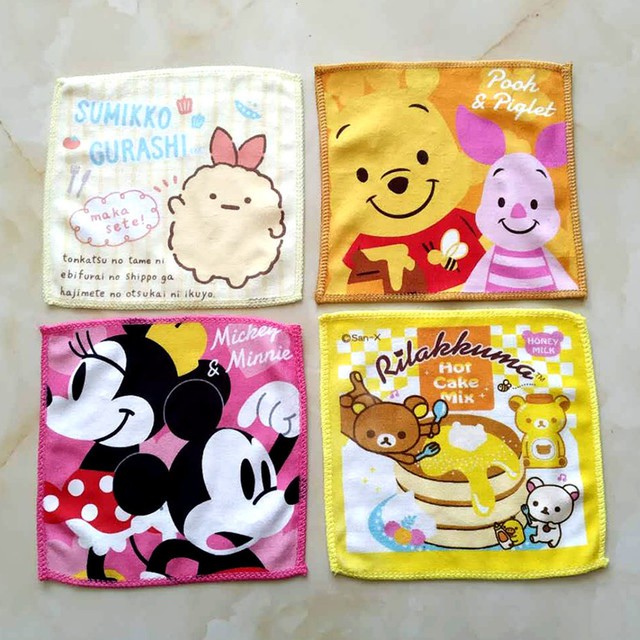 ❤️ Dụng Cụ Vệ Sinh Chuyên Dụng Chất Lượng Cao❤️Sumikkogurashi Khăn Vuông Nhỏ Xinh Kiểu Hoạt Hình Đáng Yêu Cho Bé Mẫu Giáo