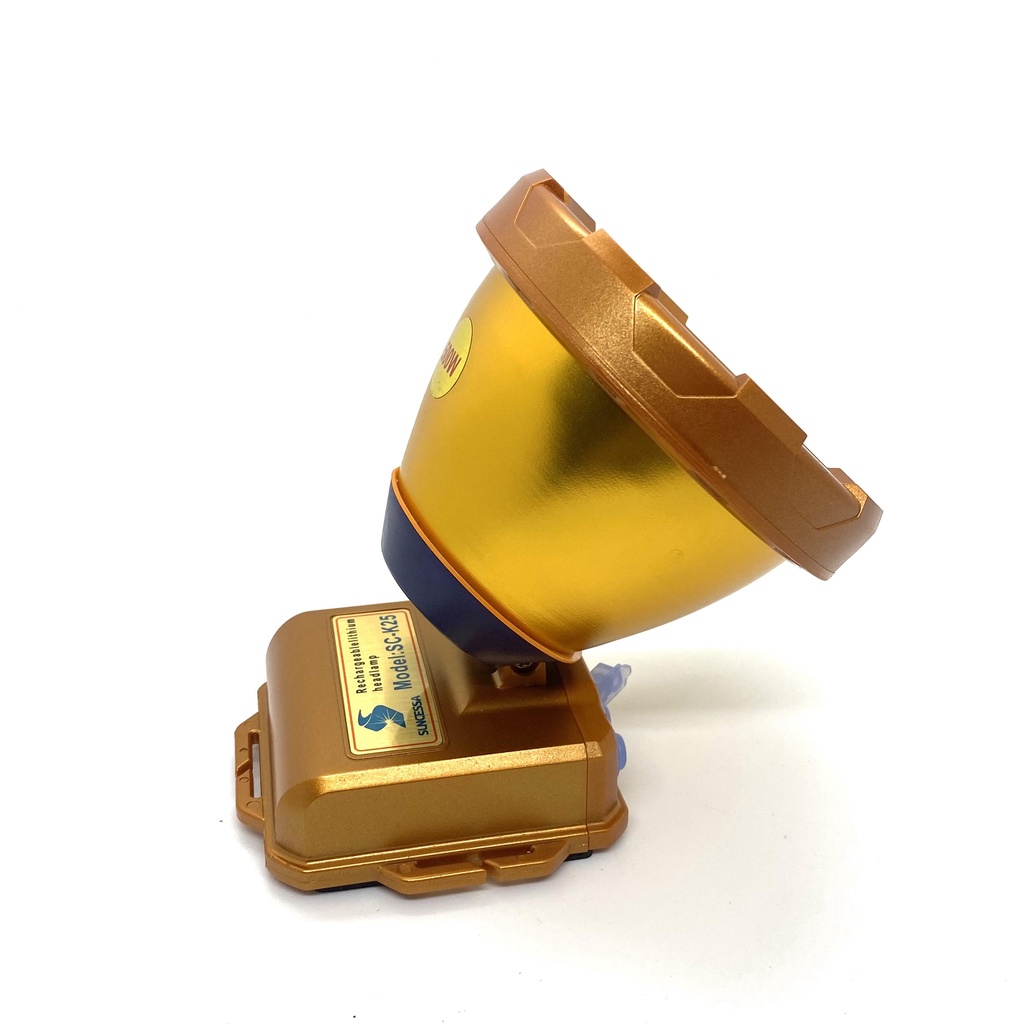 Đèn pin đội đầu siêu sáng SUNCESSA K25 200W chóa lớn 10cm