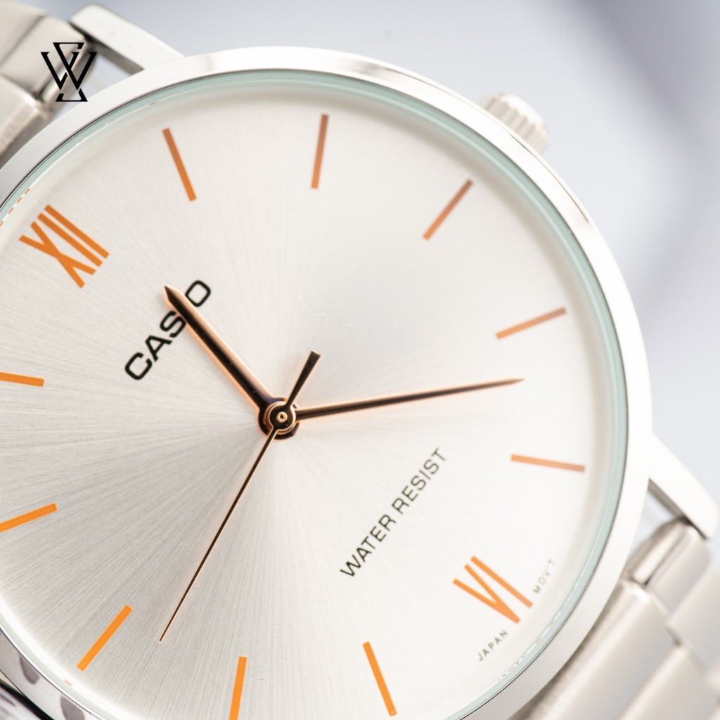Đồng Hồ Quartz Nam Casio WATCHSTORE MTP-VT01D-7BUDF Thiết Kế Kính Khoáng 40mm, Dây Kim Loại, Vỏ Thép Không Gỉ