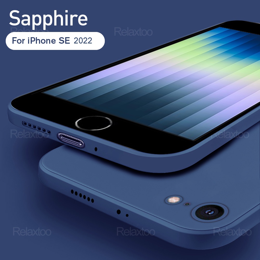 New Liquid Silicone Soft Case For iPhone SE 2022 4.7inch Shockproof Protective Cover For Apple iPhone i PhoneSE SE2020 SE2022
