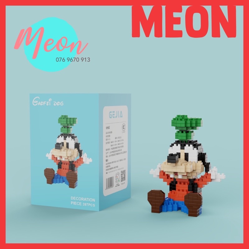 Xếp hình Miniblock Mickey Vịt Daisy và Vịt Donal - Lego Mickey Mouse Baby size M