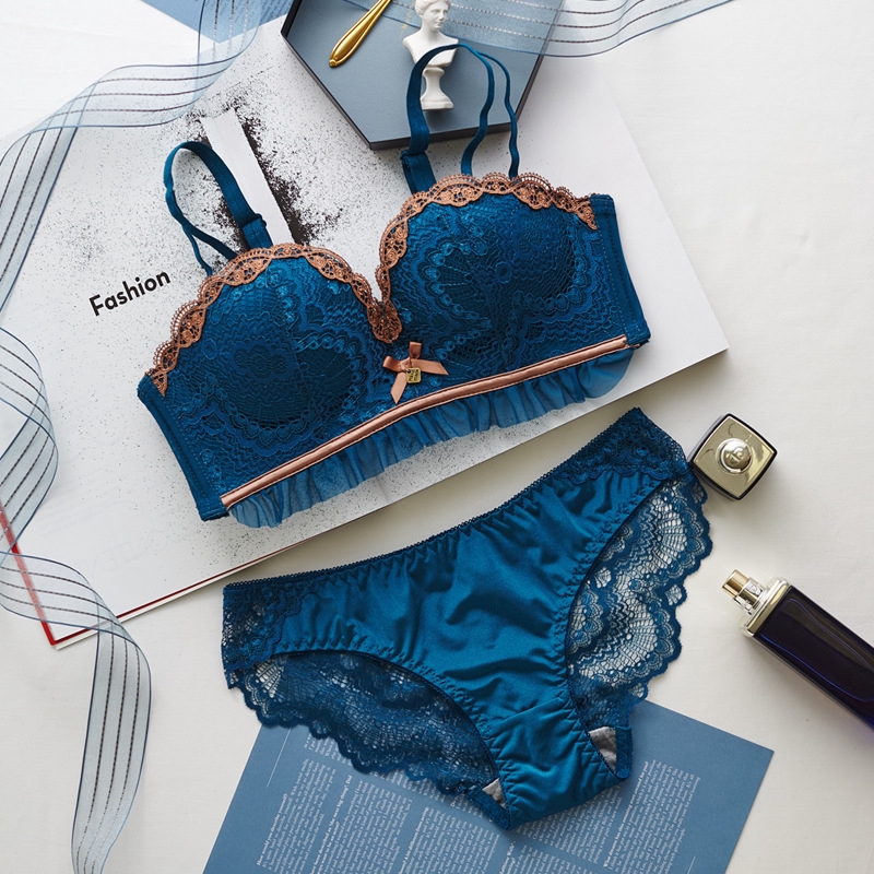 Bộ Đồ Lót Không Gọng Phối Ren Nâng Ngực Quyến Rũ Dành Cho Phái Nữ | BigBuy360 - bigbuy360.vn