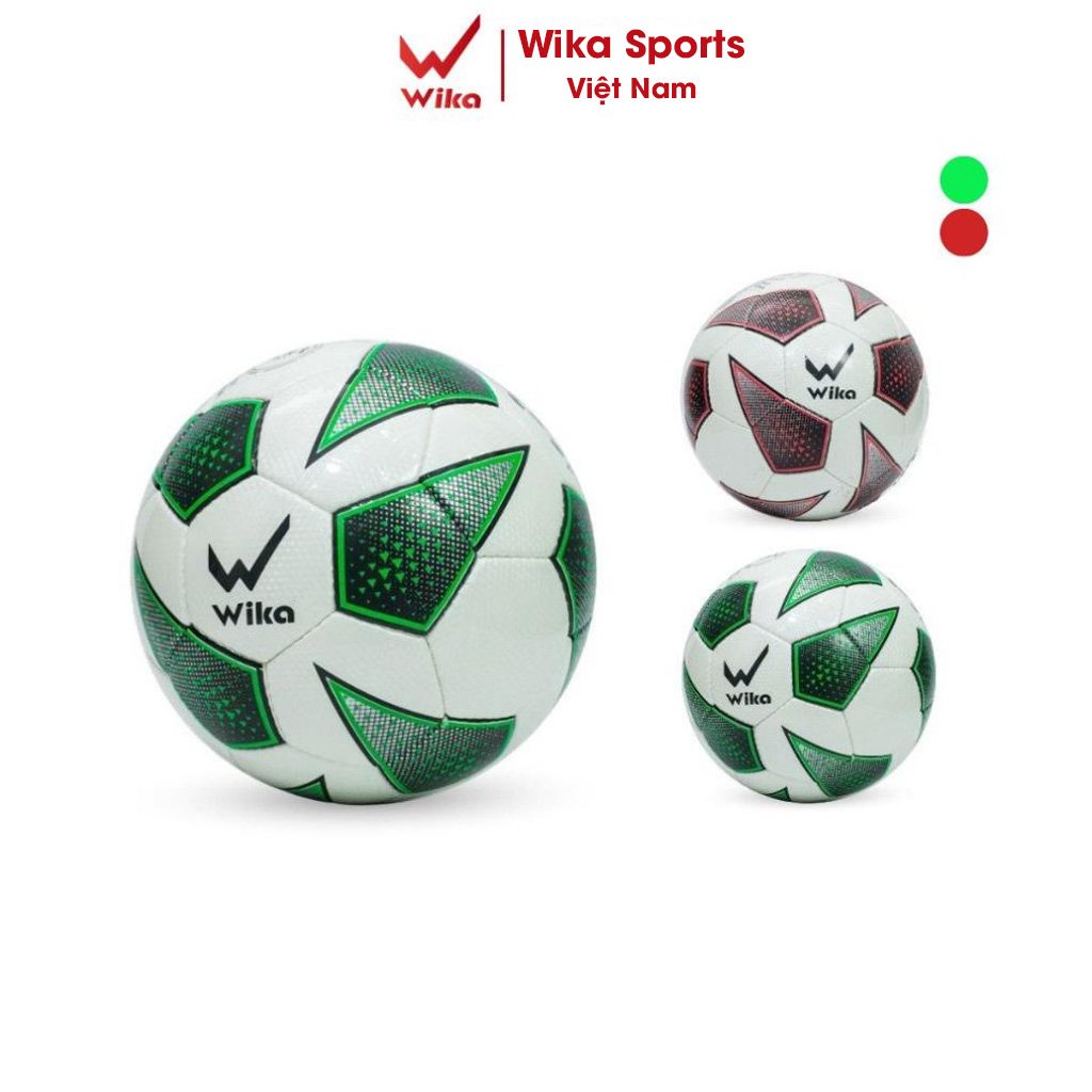Free Ship - Quả Bóng Đá Chính Hãng WIKA Thiết Kế Van Chống Cát, Ruột Cao Su Không Thấm Nước, Khâu Thủ Công Tiêu Chuẩn.
