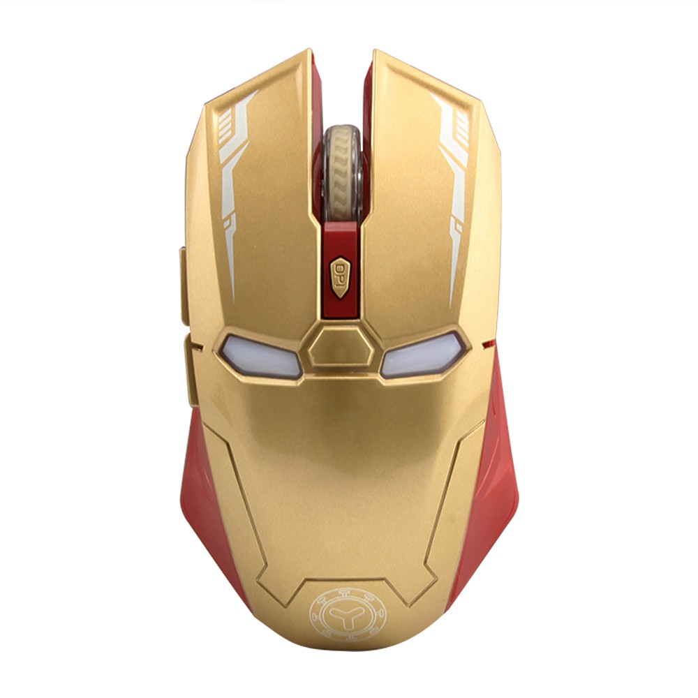 Iron Man Wireless Mouse 2.4GHz USB Wireless Mouse 1600 DPI Wireless Mice