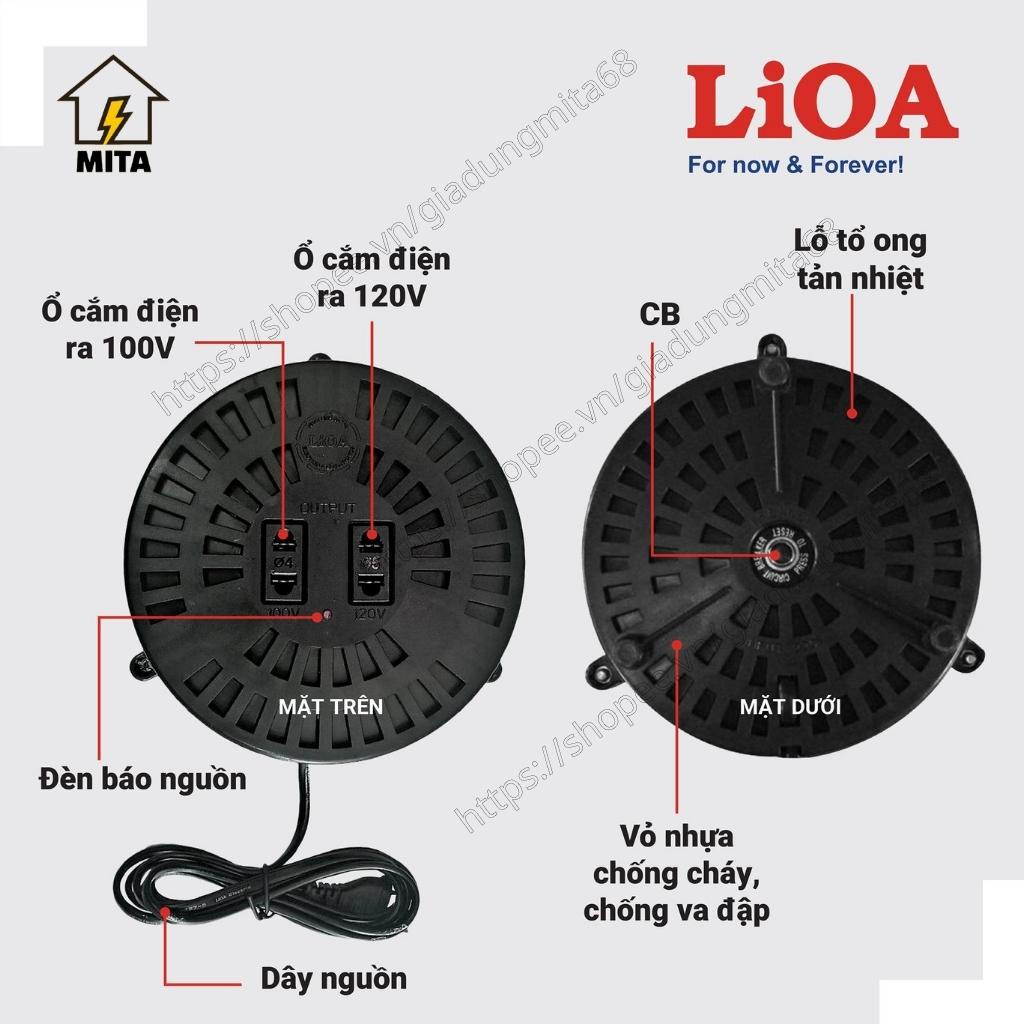 Bộ đổi nguồn LiOA 400VA / 600VA chuyển điện 220V sang 100V và 120V - MITA