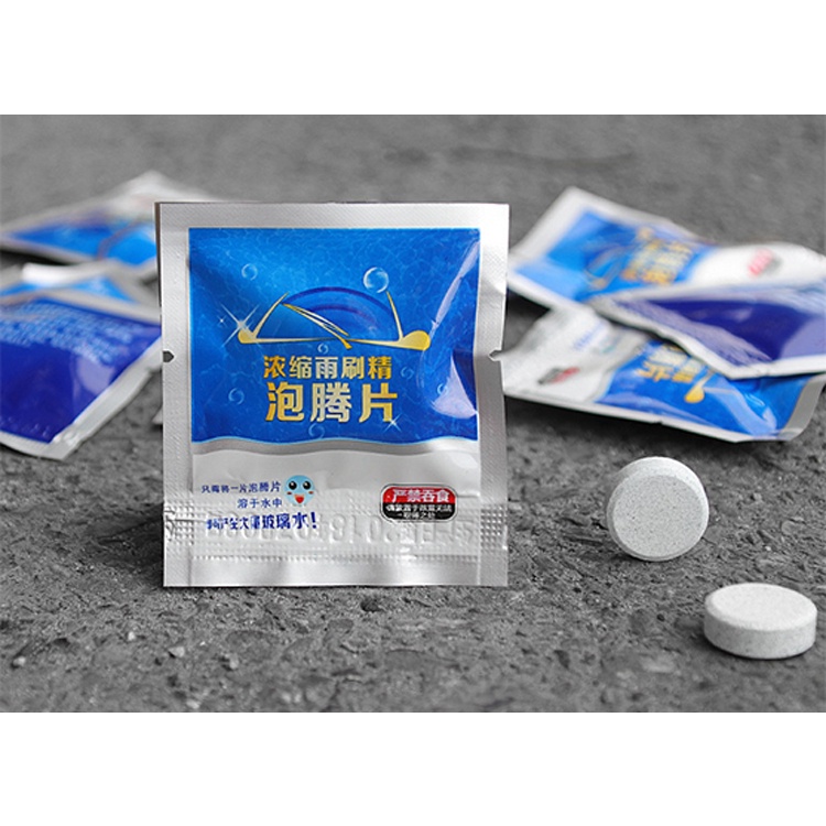Viên Sủi Rửa Kính Xe Ô tô - 1 Viên Pha 4Lit Nước Tẩy Sạch Kính - Làm Sạch Vết Bẩn Trên Kính Lái, Tạo Hiệu Ứng Lá Sen