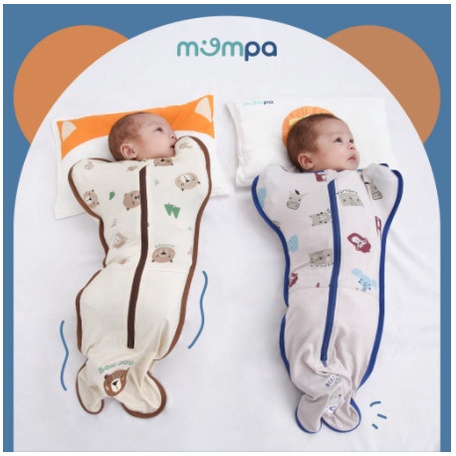 MP.900. Túi ngủ, nhộng chũn vải sợi tre cho bé Mompa