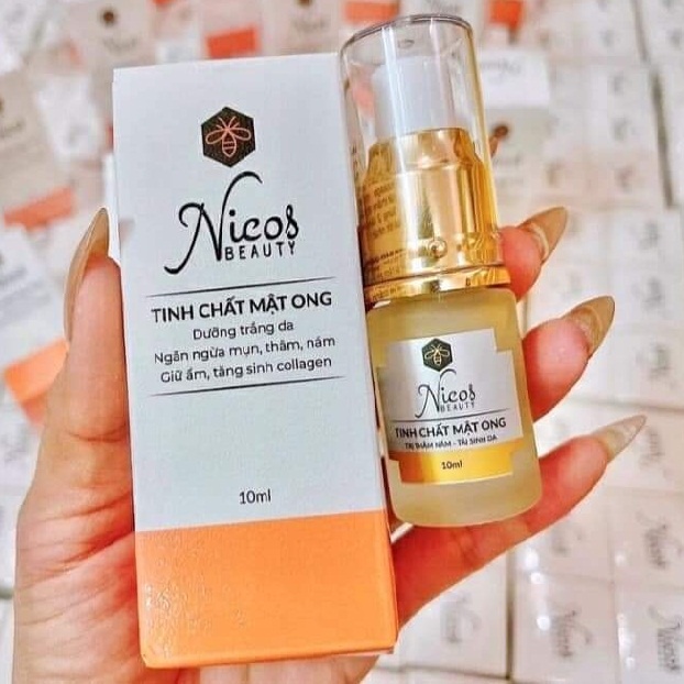 Serum Nicos tinh chất mật ong chống lão hóa dưỡng da căng bóng se khích lỗ chân lông 10ml