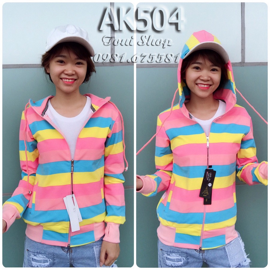 💖ÁO KHOÁC NỮ Cầu Vồng (Dày Dặn) | BigBuy360 - bigbuy360.vn