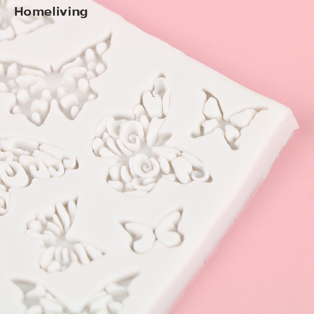 1 Khuôn Silicone Làm Bánh Hình Bươm Bướm DIY