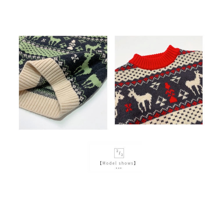 Áo sweater phong cách giáng sinh thời trang cho bé trai