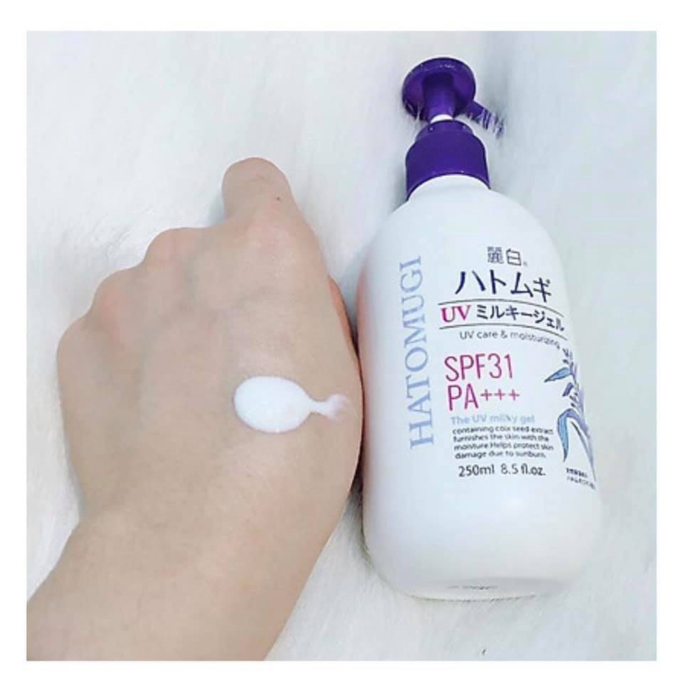 Sữa dưỡng thể Hatomugi Nhật Bản chống nắng UV SPF31 PA+++ 250ml | BigBuy360 - bigbuy360.vn