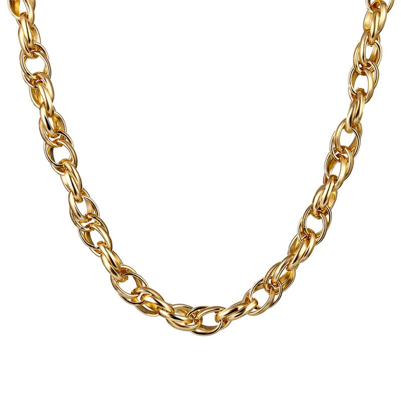 Vòng Cổ Kim Loại Bản To Phong Cách Hip Hop Cho Nữ